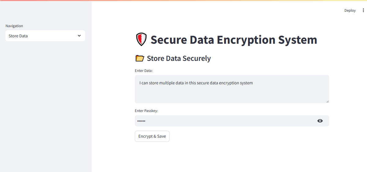 Secure Data Encryption System
